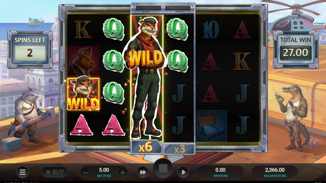 Iron Bank 2 Expanding Wilds Super Bonus